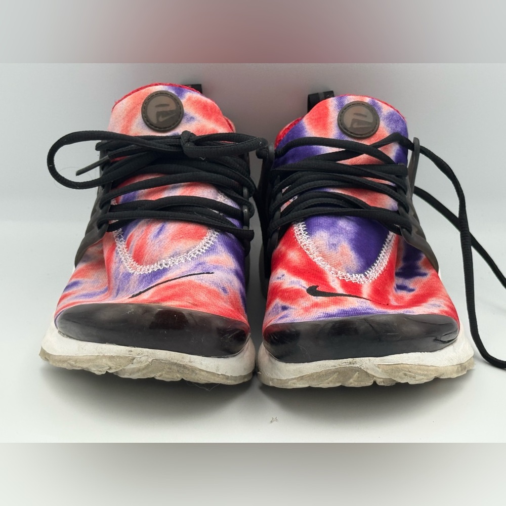 Nike Red and Purple Tie-Dye Shoes